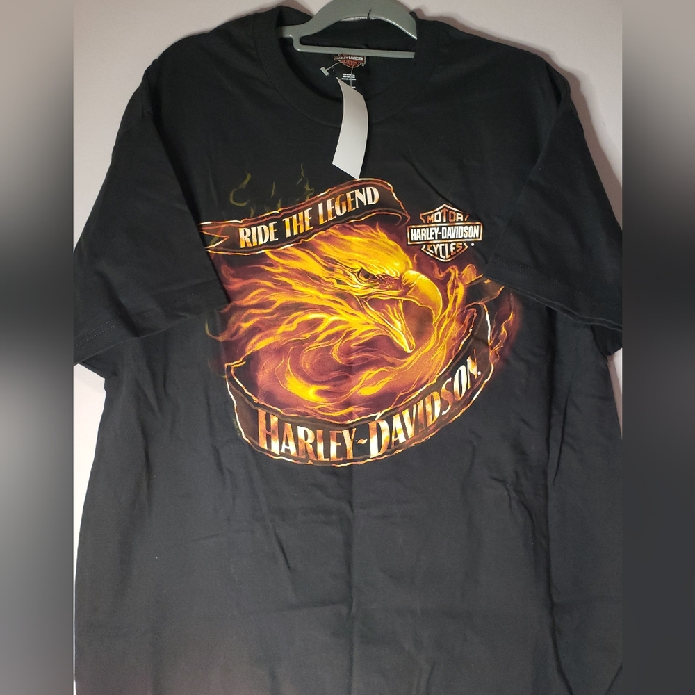 Flaming Eagle Harley Davidson T-Shirt NWT size XL